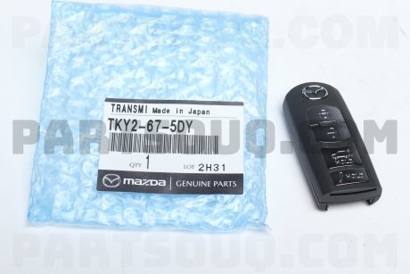 Фото автозапчасти ключ замка двери с трансмиттером MAZDA TKY2675DY