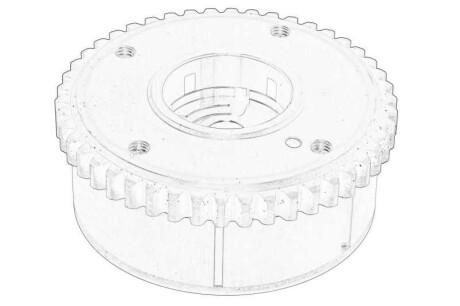 Фото автозапчасти шкив с датчиком фаз ГРМ (Вариатор) 2, 3 1.3/1.5/1.6 10.03- MAZDA ZJ40-12-4X0A