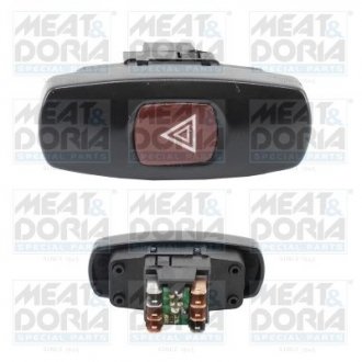 Фото автозапчасти meatdoria fiat кнопка аварийной сигнал. marea -02 MEAT & DORIA 23667