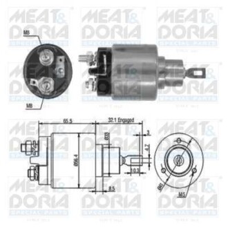 Фото автозапчасти соленоїд стартера MEAT & DORIA 46030