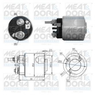 Фото автозапчастини соленоїд стартера MEAT & DORIA 46310