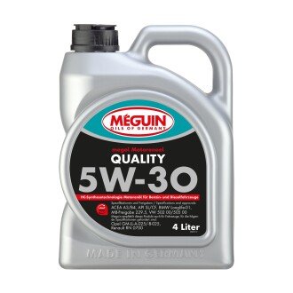 Фото автозапчастини олива моторна QUALITY SAE 5W-30 4 л Meguin 9027