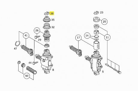 Фото автозапчасти скоба рабочего тормозного цилиндра Mercedes 814 MERCEDES-BENZ 0004210873