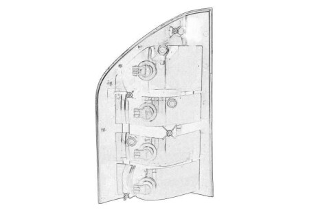 Фото автозапчастини задні ліхтарі права MERCEDES CONECTO (O 345), INTOURO MERCEDES-BENZ 000 820 77 64