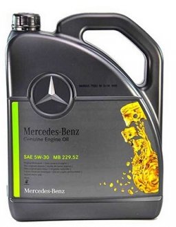 Масло двигателя (5L+) (4,365KG) SAE 5W30; Mercedes 229.52 MERCEDES-BENZ 000 989 95 0213