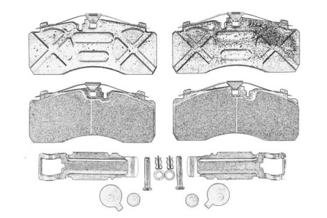 Фото автозапчастини гальмівні колодки, дискові MERCEDES-BENZ 0024207920DB