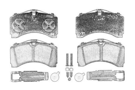 Фото автозапчасти гальмівні колодки, дискові MERCEDES-BENZ 0084207320