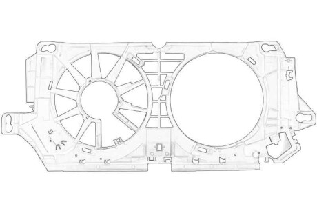 Фото автозапчастини корпус вентилятора радіатора MERCEDES SPRINTER 3,5-T (B906), SPRINTER 3-T (B906), SPRINTER 5-T (B906) 04.16- MERCEDES-BENZ 906 505 14 55