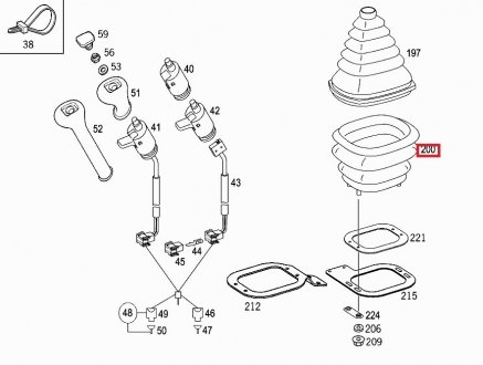 Фото автозапчасти гофра КПП Mercedes Atego (нижняя часть) MERCEDES-BENZ 970 268 19 97