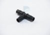 Універсальний пластиковий зєднувач шлангів 16mm (T-образний) Metalcaucho 00066 (фото 1)