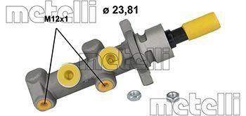 Фото автозапчастини головний гальмівний циліндр Metelli 050426