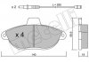 Колодки гальмівні Fiat Scudo/Peugeot Expert 96- (з датчиком) Metelli 2201050 (фото 9)