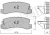 Фото автозапчасти колодки тормозные (задние) Toyota Camry 86-01/Avensis 97-03/Carina 87-97/Lexus RX 98-03/ES 89-01 Metelli 22-0161-1 (фото 11)