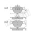 Фото автозапчасти колодки тормозные (передние) BMW 5 (E39) 96-04/3 (E46) 00-06 Metelli 22-0207-0 (фото 1)