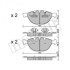 Фото автозапчастини колодки гальмівні (передні) BMW X5 (E70)/X6 (E71/E72) 07-14 Metelli 2208230 (фото 1)