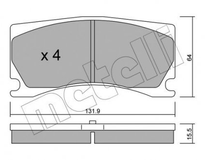 KLOCKI HAM.PRZOD Metelli 2211060