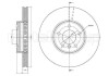 Фото автозапчасти диск тормозной (передний) BMW X5 (E53) 00-06/X3 (E83) 06-11 (332x30) (с покрытием) (вентилируемый) Metelli 23-0784C (фото 1)