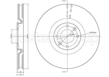 Фото автозапчасти автозапчасть Metelli 231483C