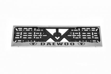Рамка под номер хром Daewoo (1 шт, нержавейка) Metra Riz022