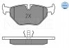 Фото автозапчасти комплект тормозных колодок задних BMW 3 (E36), Z1, Z3 (E36) 1.6-3.0 06.88-06.03 MEYLE 0252160717 (фото 1)