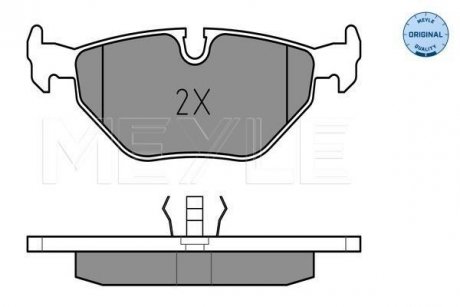 Фото автозапчасти комплект тормозных колодок задних BMW 3 (E36), Z1, Z3 (E36) 1.6-3.0 06.88-06.03 MEYLE 0252160717