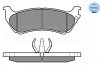 Комплект гальмівних колодок задній MERCEDES M (W163) 2.3-4.3 02.98-06.05 MEYLE 025 231 9017/W (фото 2)