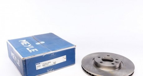 Тормозной диск передняя левая/правая Volkswagen MULTIVAN V, TRANSPORTER V 1.9D-3.2 04.03-08.15 MEYLE 115 521 0038 (фото 1)