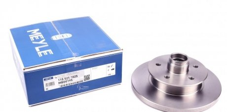 Гальмівний диск передня ліва/права Volkswagen TRANSPORTER III 1.6D-2.1 05.79-07.92 MEYLE 115 521 1025 (фото 1)
