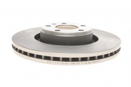 Гальмівний диск передня ліва/права AUDI A6 ALLROAD C6, A6 C6, A8 D3 2.0-6.0 10.02-08.11 MEYLE 115 521 1098
