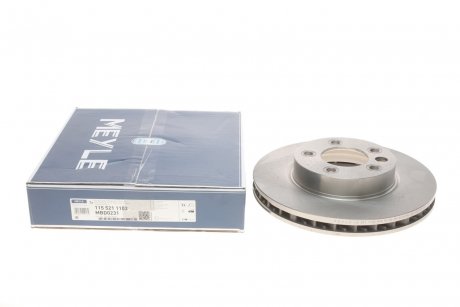 Гальмівний диск передня права PORSCHE CAYENNE; Volkswagen TOUAREG 3.0D-4.2D 10.02-03.18 MEYLE 115 521 1102 (фото 1)