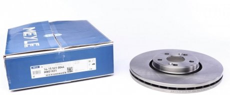 Тормозной диск передняя левая/правая RENAULT ESPACE IV, LAGUNA II 1.9D-3.0 03.01- MEYLE 16-15 521 0044 (фото 1)