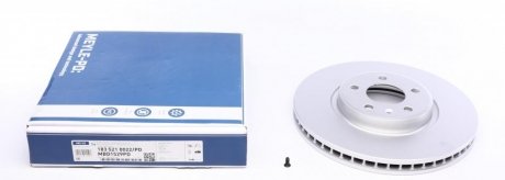 Гальмівний диск передня ліва/права (високовуглецевий; з гвинтами) AUDI A4 ALLROAD B8, A4 B8, A5, A6 C7, A7, Q5 1.8-4.0 06.07-09.18 MEYLE 183 521 0022/PD