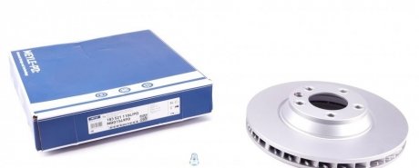 Тормозной диск передняя правая (высокоуглеродистая; с винтами) AUDI Q7; PORSCHE CAYENNE; Volkswagen TOUAREG 3.0-6.0D 09.02- MEYLE 183 521 1104/PD (фото 1)
