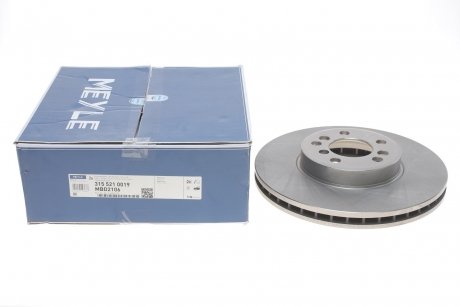 Тормозной диск передняя левая/правая BMW X3 (E83), X5 (E53) 3.0/3.0D/4.4 01.00-08.11 MEYLE 315 521 0019 (фото 1)