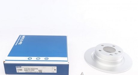 Тормозной диск задняя левая/правая (с винтами) BMW 1 (F20), 1 (F21), 2 (F22, F87), 2 (F23) 1.5-2.0D 07.11- MEYLE 315 523 0030/PD (фото 1)