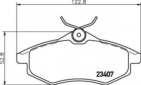 Фото автозапчастини тормозные колодки дисковые CITROEN C2,C3 1,1-1,4HDi 02- MINTEX MDB2253