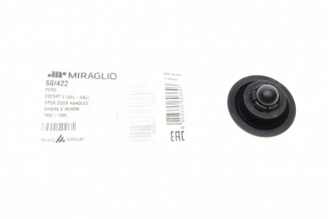 Кнопка обмежувача дверей (задня) Fiat Ducato/Citroen Jumper 06- (чорна) MIRAGLIO 60/422 (фото 1)