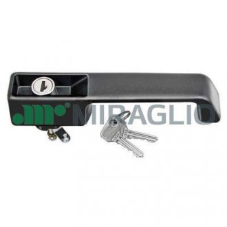 Дверная ручка (наружная, с ключами, с замком, черная) IVECO DAILY I 01.78-12.89 MIRAGLIO 80/265B (фото 1)