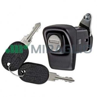 Ручка передней левая/правая двери (с ключом, наружная, с замком, черная) FIAT PANDA 141 10.80-07.04 MIRAGLIO 80341