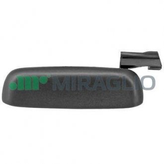 Дверная ручка правая (наружный, черная) FIAT SEICENTO / 600 01.98-01.10 MIRAGLIO 80/410 (фото 1)