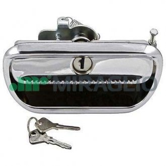 Дверная ручка левая (внешний, с ключами, с замком, хромированный) 01.74-12.78 MIRAGLIO 80/75
