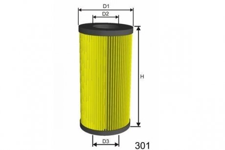 Фільтр масляний DB Sprinter/Vito CDI OM611/612/646 (3 резинки) MISFAT L013