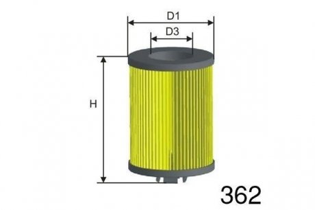 Фільтр масляний VAG 1,6/2,0TDI 2012- MISFAT L137