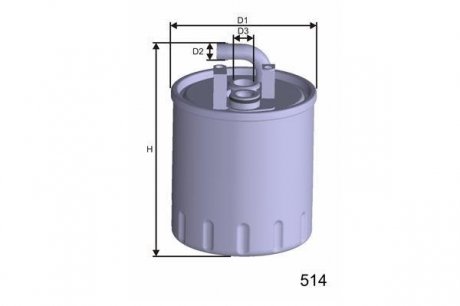 Фільтр паливний DB W168 A160-A170 CDI 99- MISFAT M416