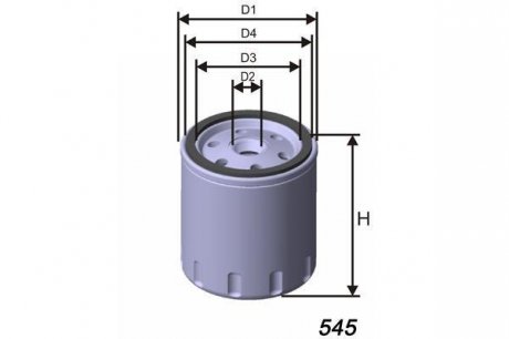 Фільтр масляний VAG (бенз.) MISFAT Z130A (фото 1)