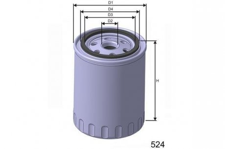 Масляний фільтр MISFAT Z164 (фото 1)