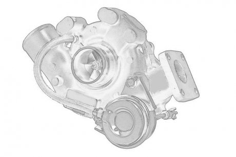 Турбокомпрессор (тип компрессионного колеса: алюминий) MITSUBISHI 49135-05000