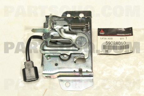 Фото автозапчасти замок капоту без датчика MITSUBISHI 5908A010