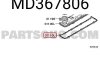 Прокладка клапанной крышки MITSUBISHI MD367806 (фото 3)