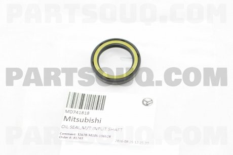 Сальник коробки передач MITSUBISHI MD741818 (фото 1)